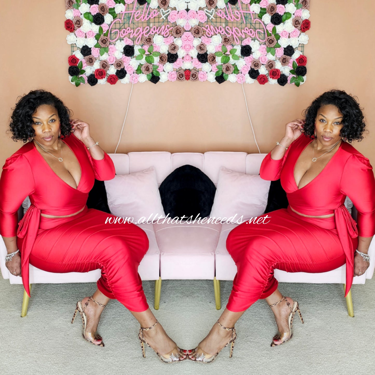 Ms. Valentine Midi Skirt Set