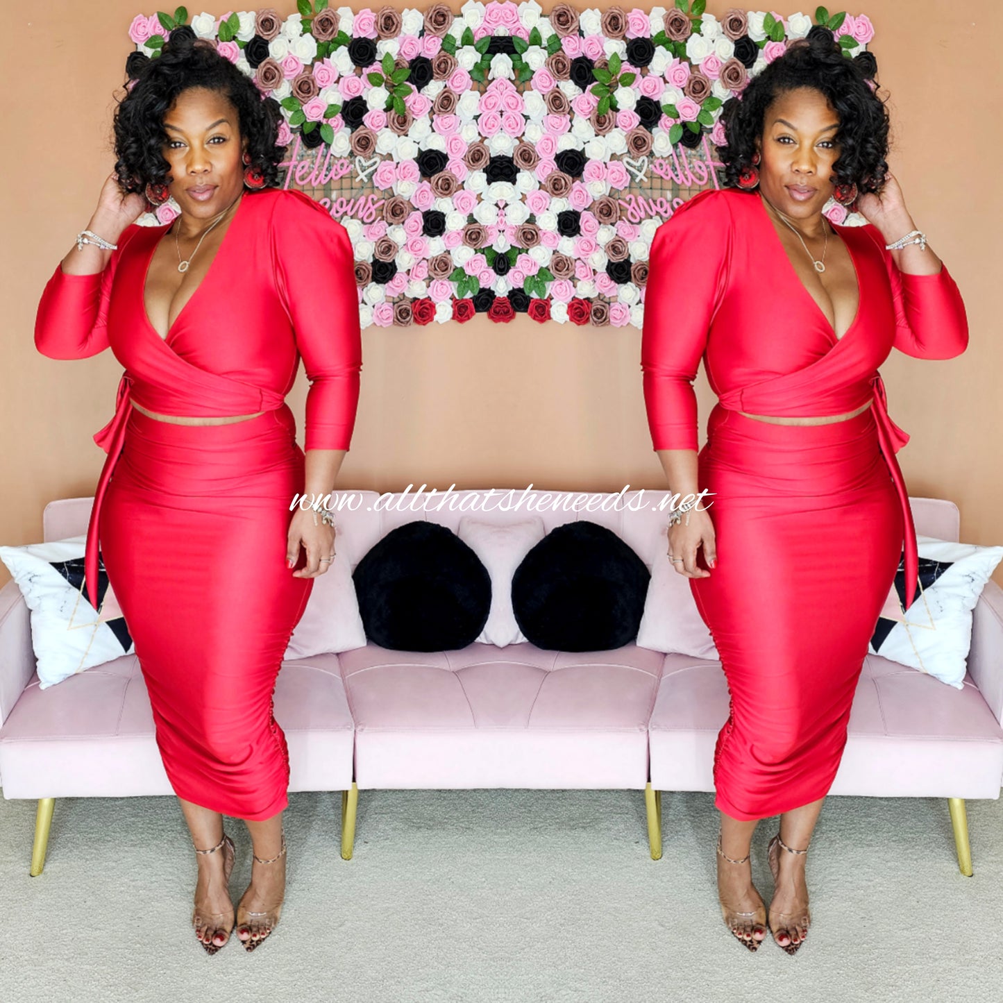 Ms. Valentine Midi Skirt Set