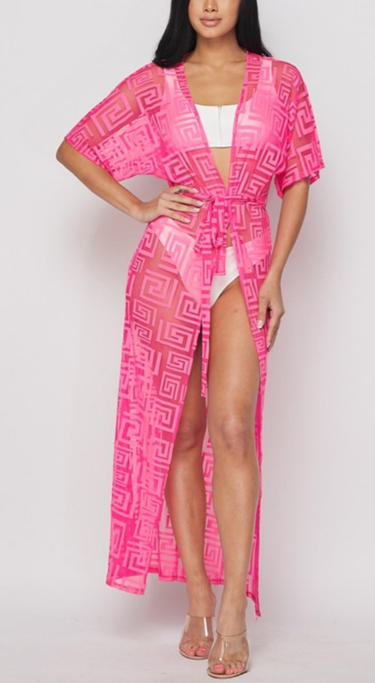 I'm In A Maze Mesh Duster