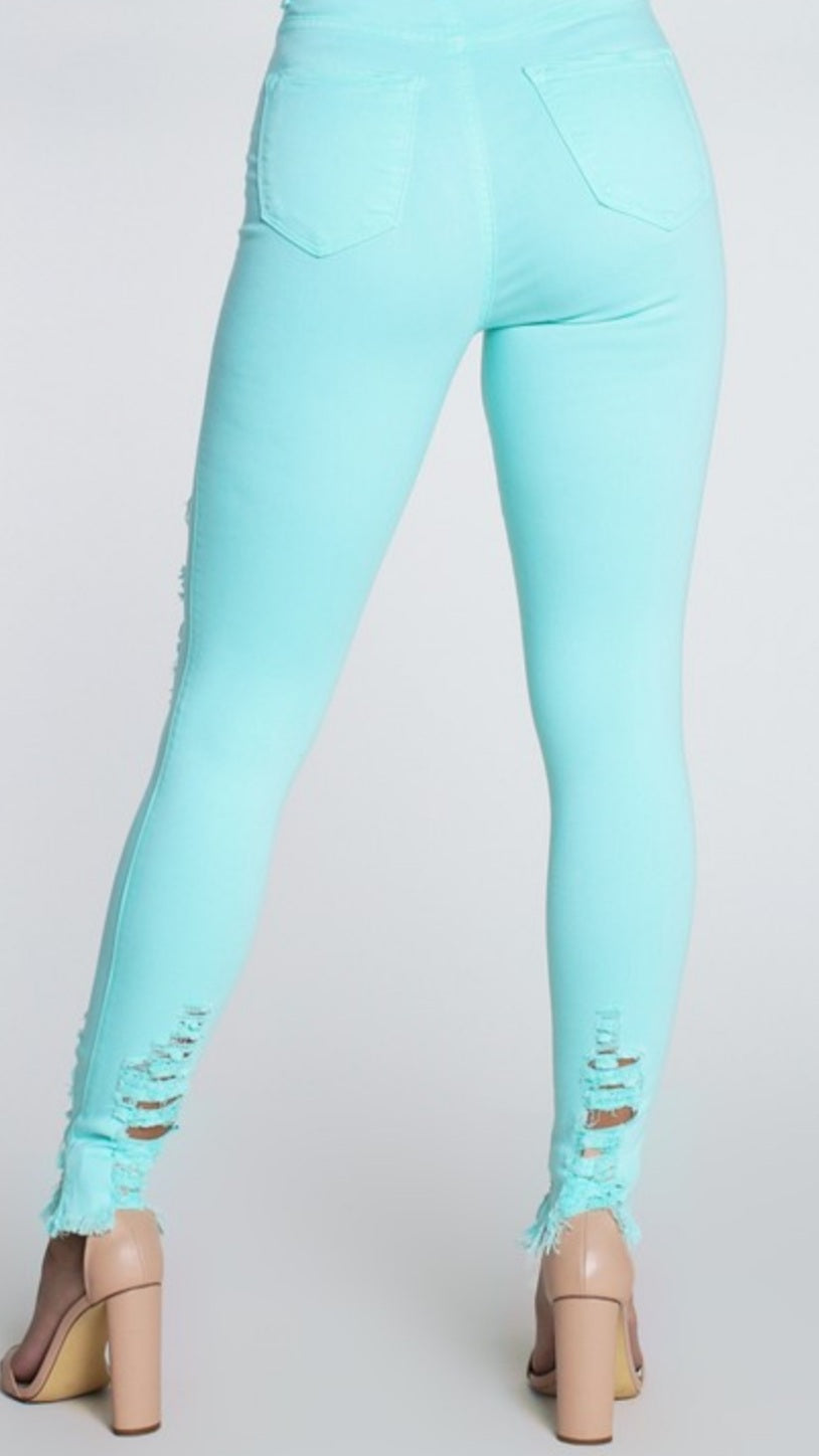 Mint To Be High Waist Jeans