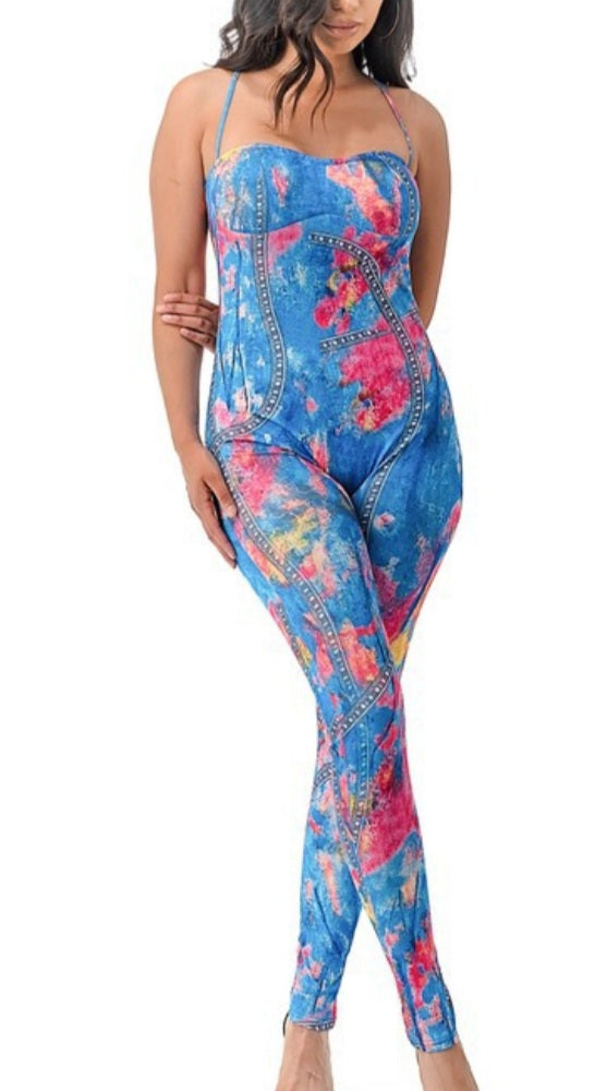 Splattered Paint Jumpsuit