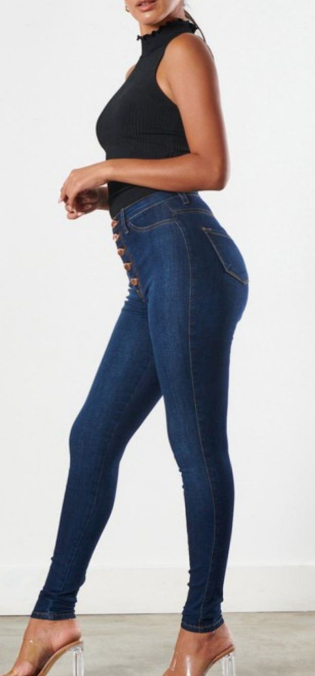 No Closure Skinny Jeans