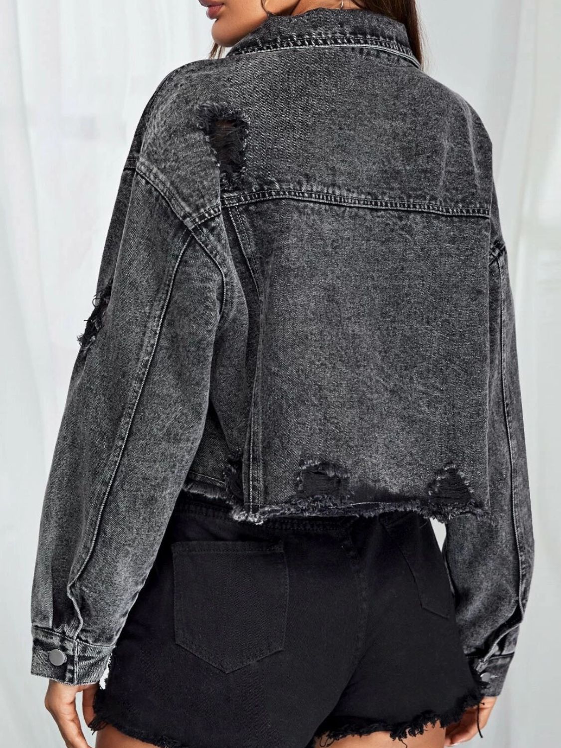 Tipped Denim Jacket