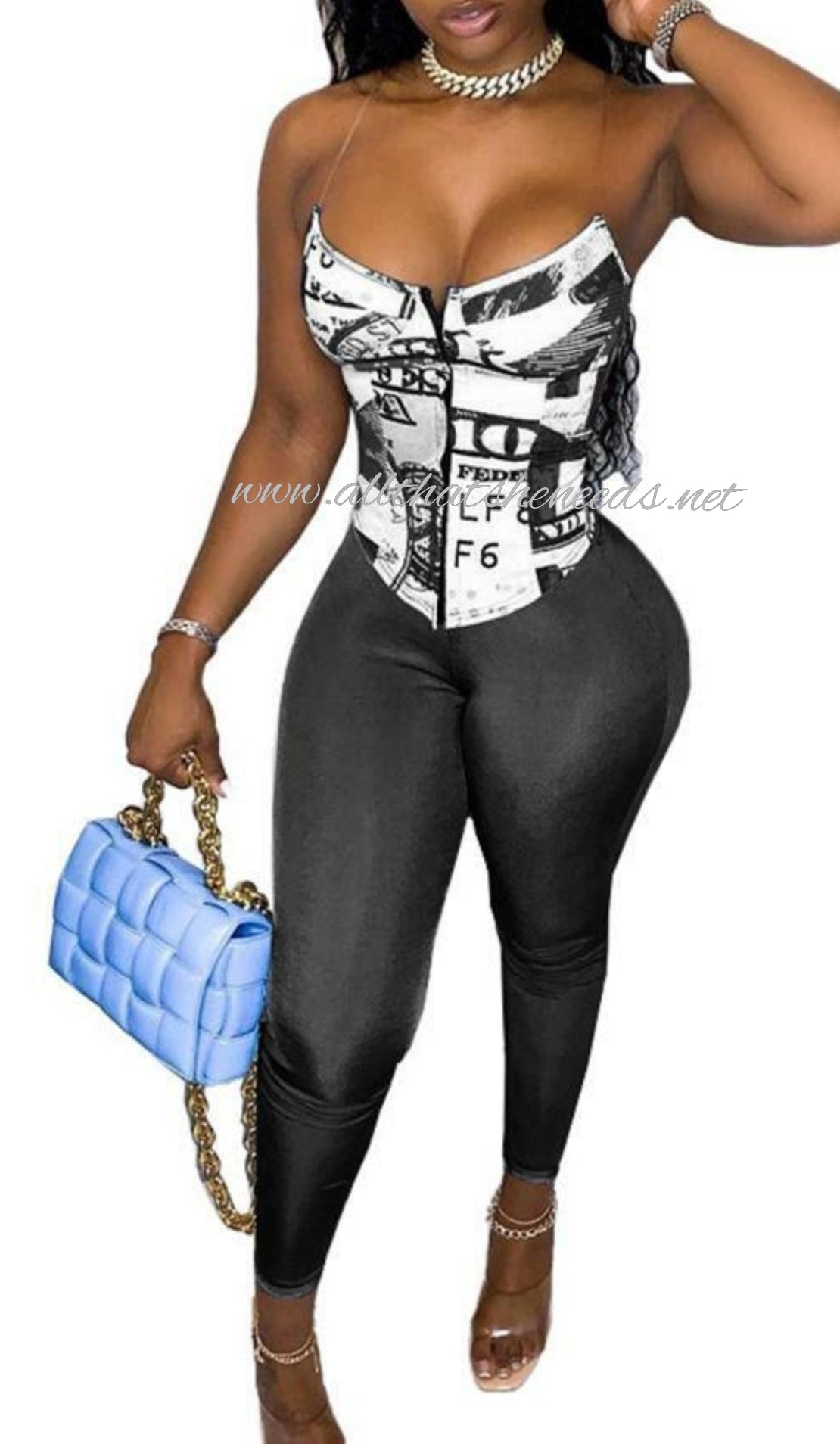 Dollar Bill Pant Set