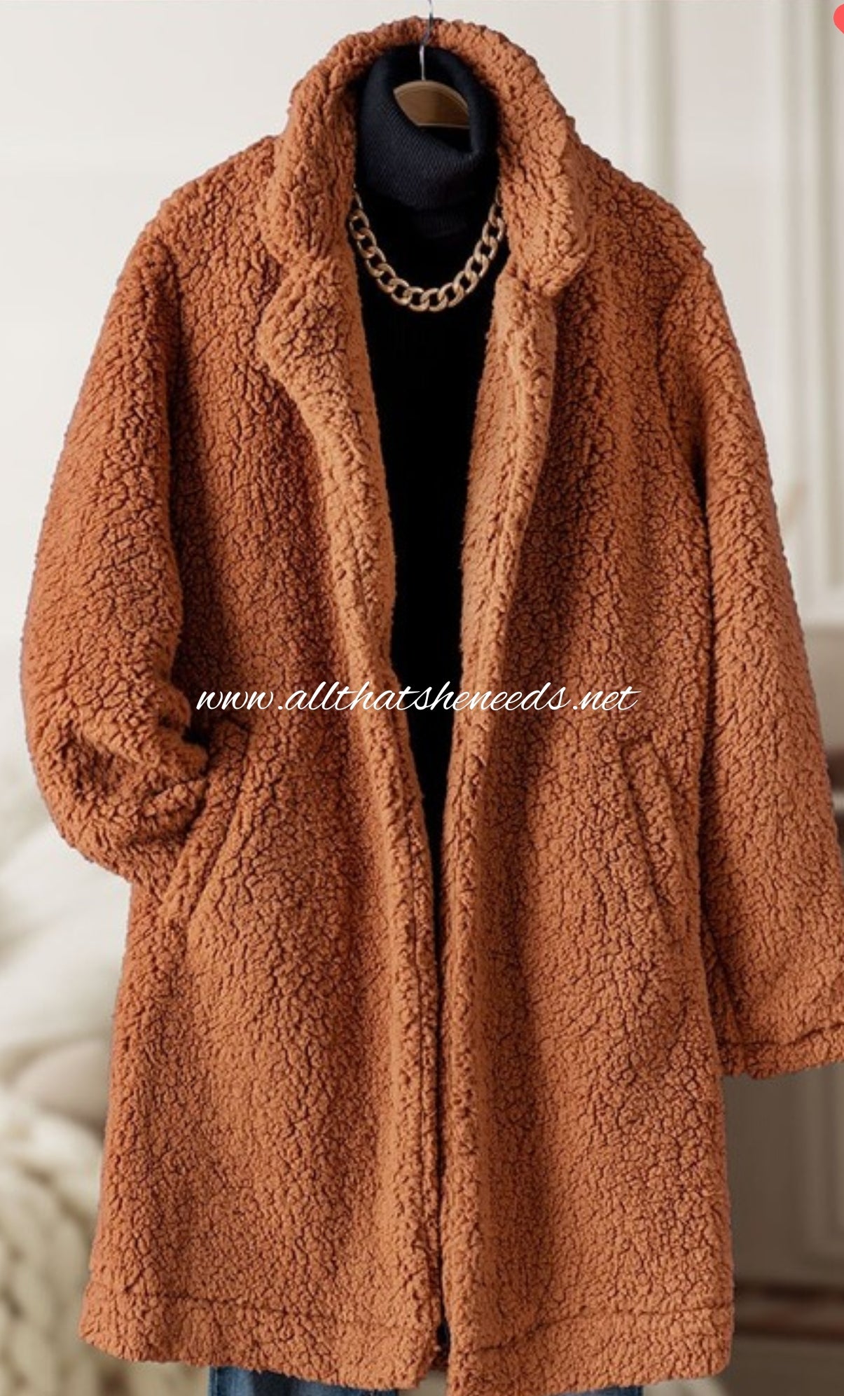 Fleece teddy bear coat online