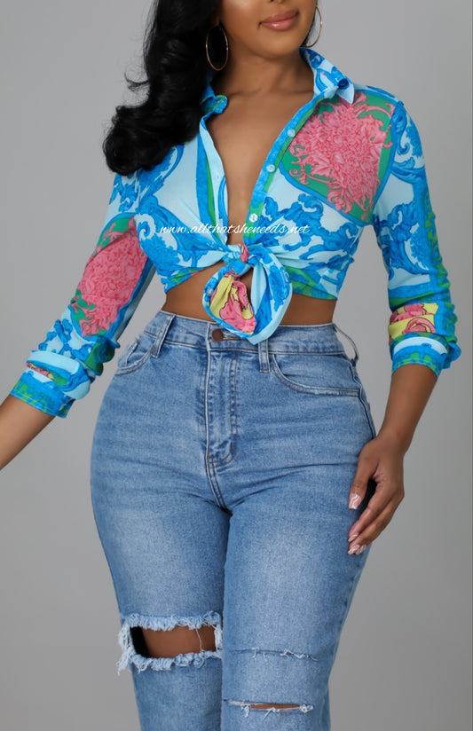 Pretty Princess Button Down Shirt