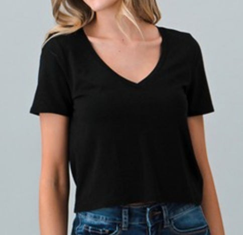 Just Basic V-Neck Top