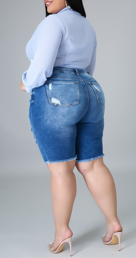 Get A Grip Plus Size Shorts