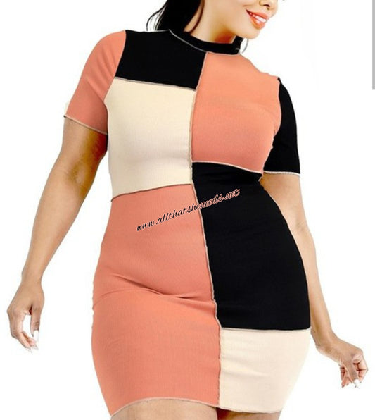 Ms. Peaches Plus Size Mini Dress