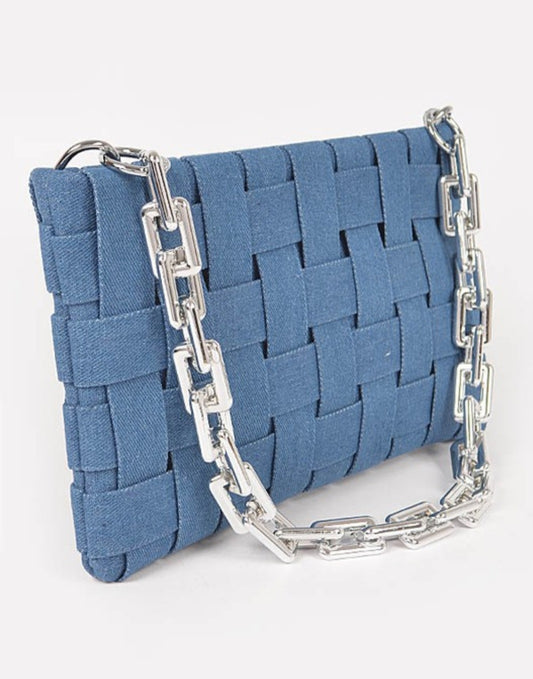 Billie Jean Denim Clutch