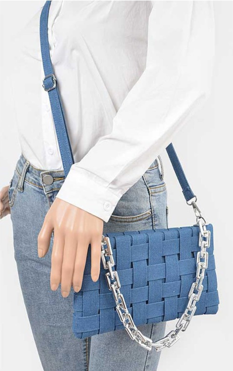 Billie Jean Denim Clutch