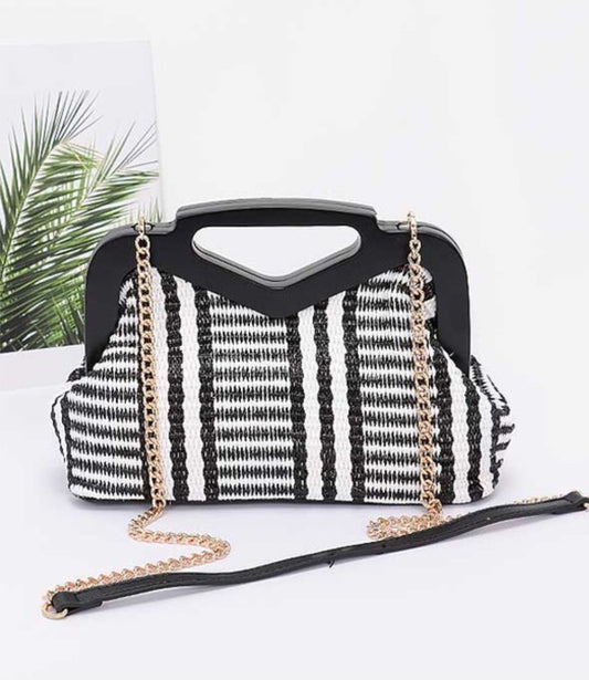 The Tropics Straw Clutch