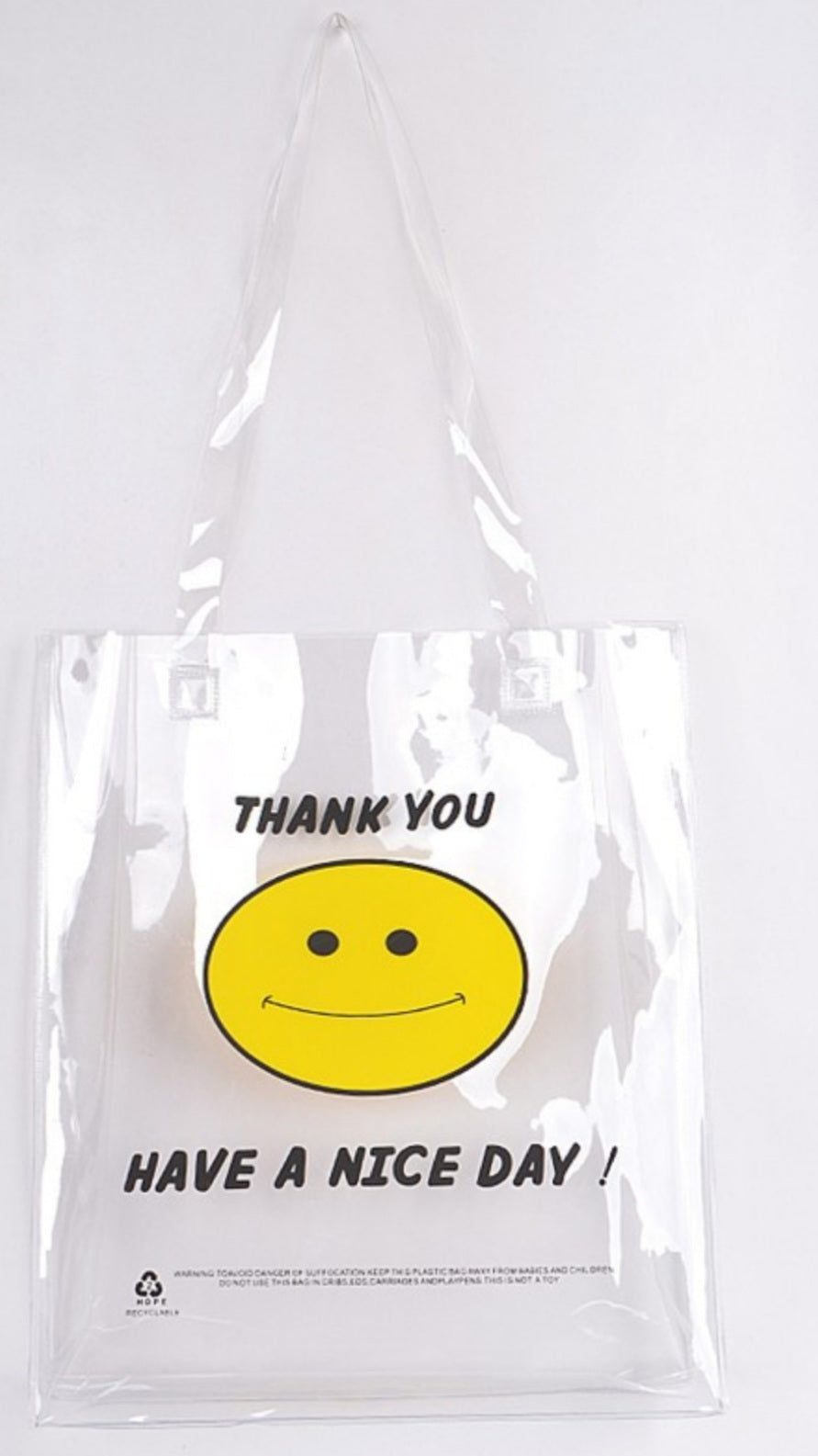 Smile Transparent Shoulder Bag