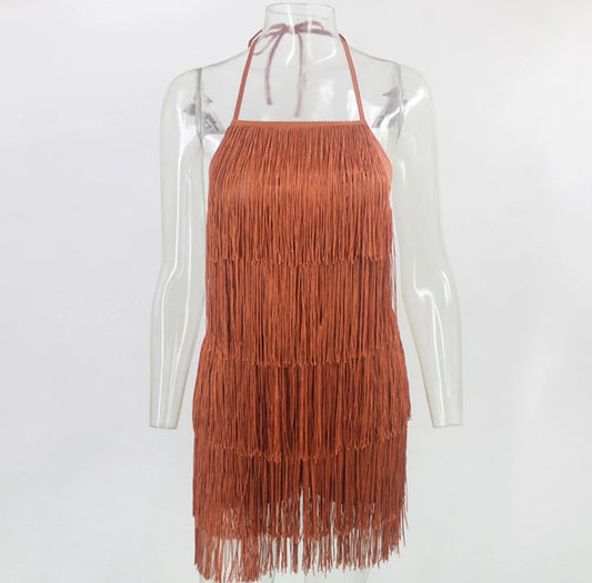 Shake A Tailfeather Mini Dress