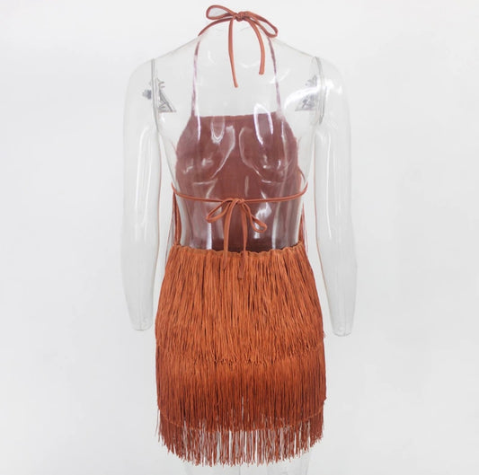Shake A Tailfeather Mini Dress