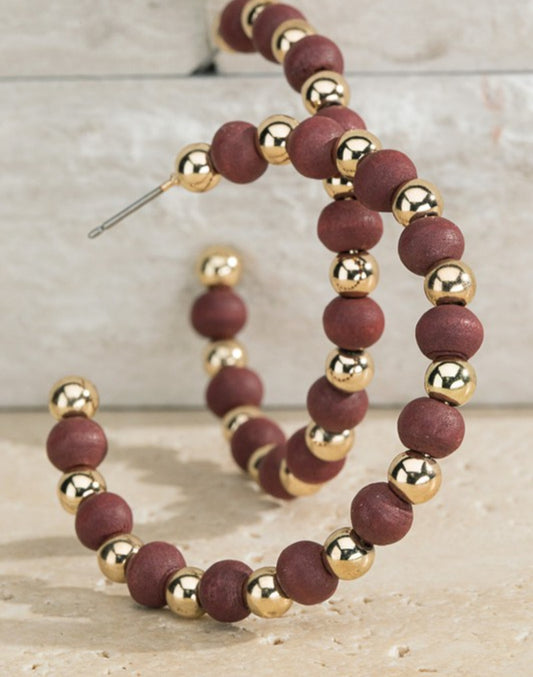 On A Roll Hoop Earrings
