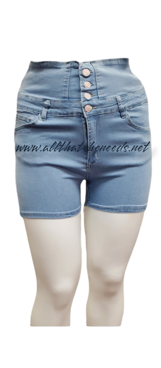 Tie Back Plus Size Shorts