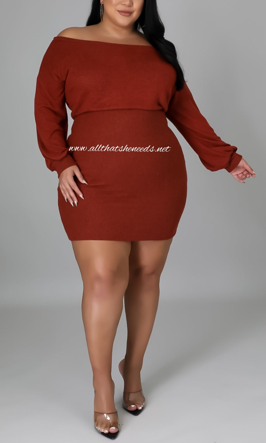 Taken Plus Size Midi Dress