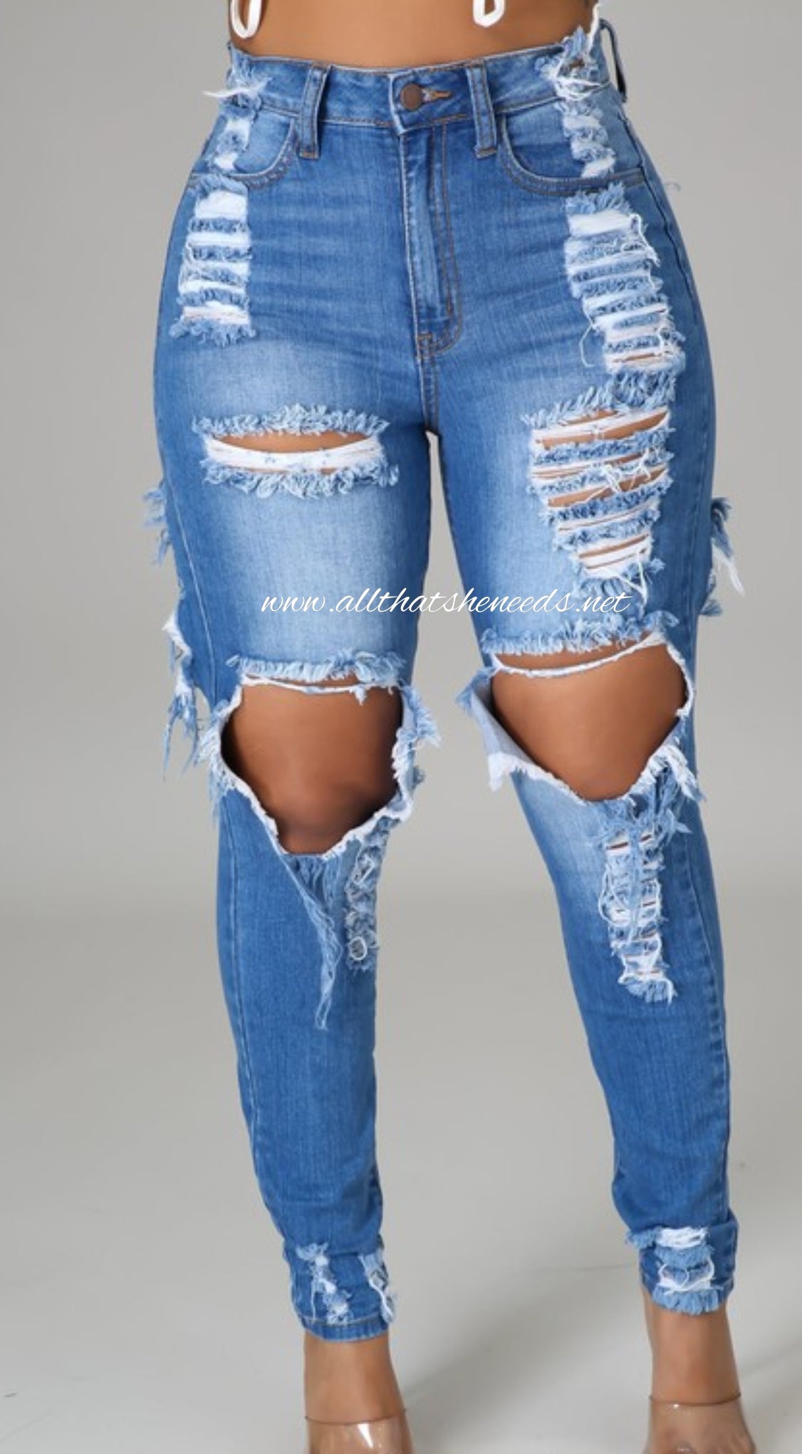 Particular Distressed Jeans