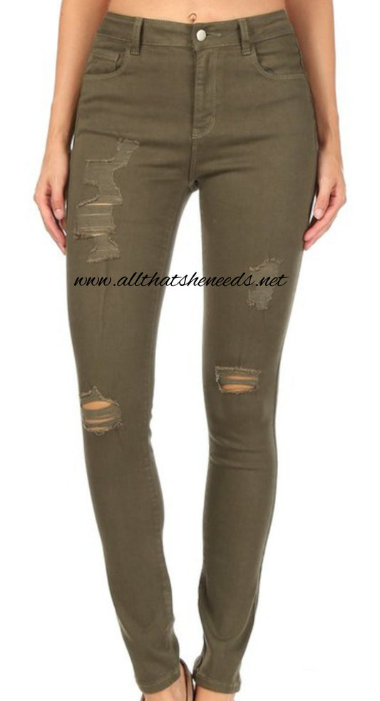 Olive Branch Skinny Jeans