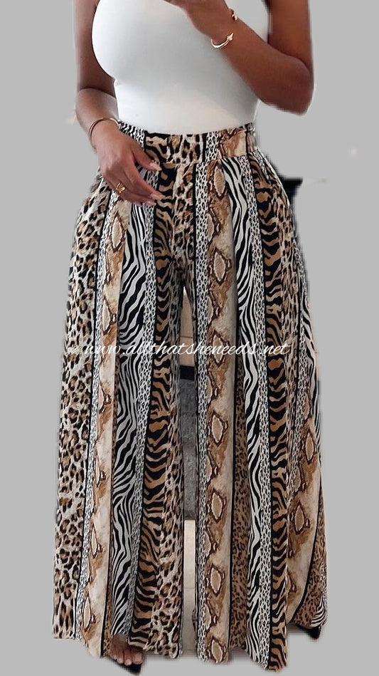 Jungle Fever Wide Leg Pants