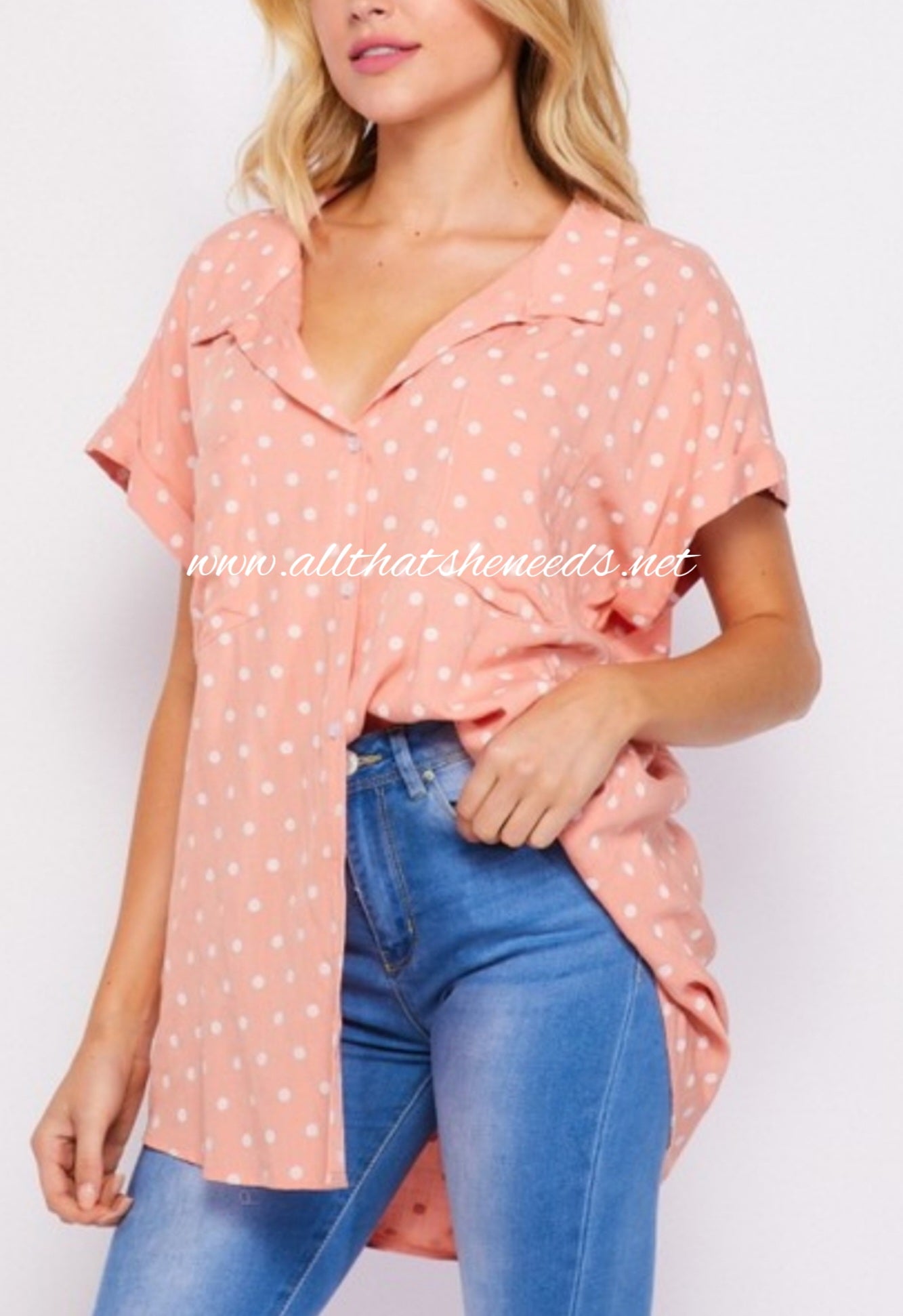 Spice It Up Button Down Top