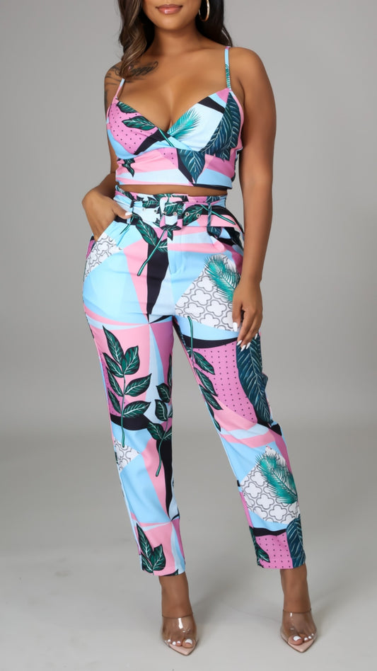 The Palms 2 Piece Pant Set