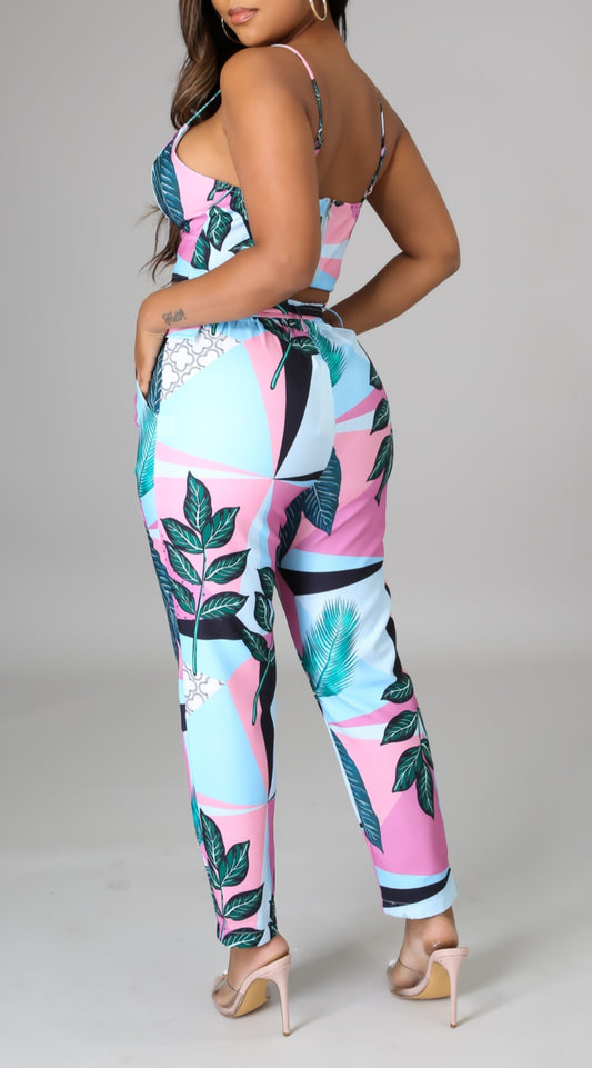 The Palms 2 Piece Pant Set