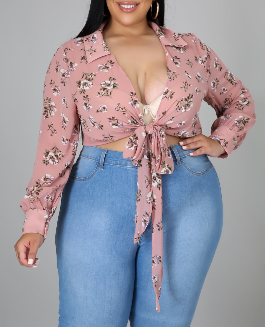 Flesh Plus Size Top